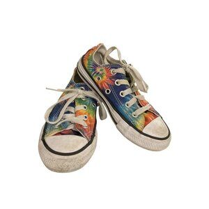 Converse All Star Youth kids  Size 11 Tie-Dye Canvas  Vibrant Colors Shoes
